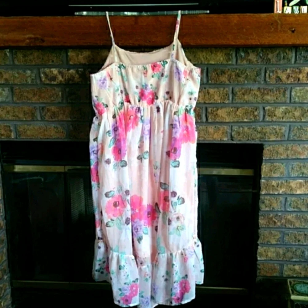 NWT Children's place sheer peach floral dress